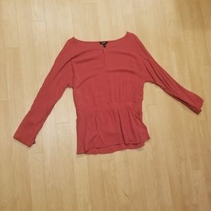 EXPRESS pink peplum top